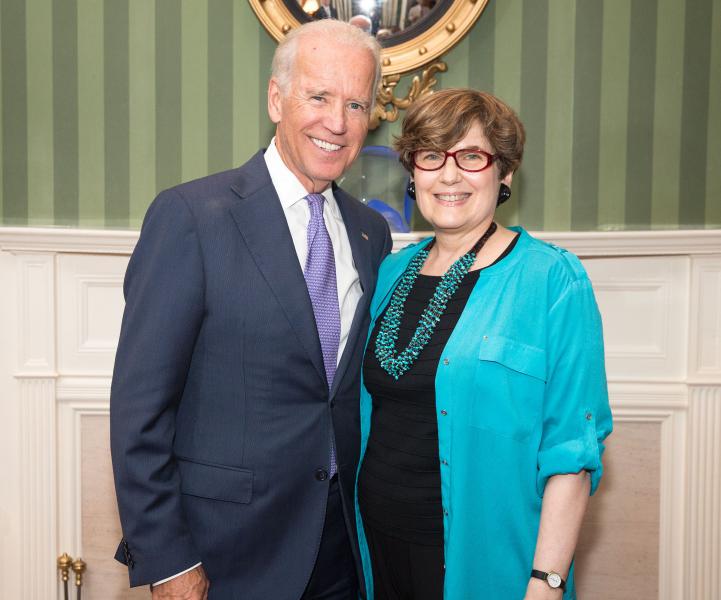 Joe Biden with Lynn Hecht Schafran