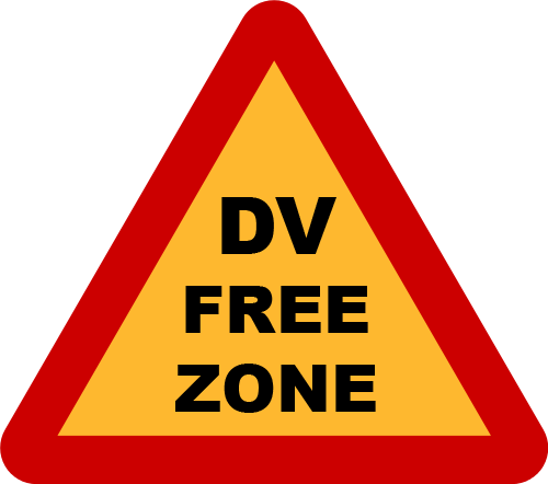 DV Free Zone sign