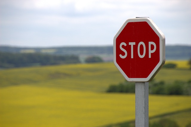 Stop sign image courtesy of Pixabay - Creative Commons license